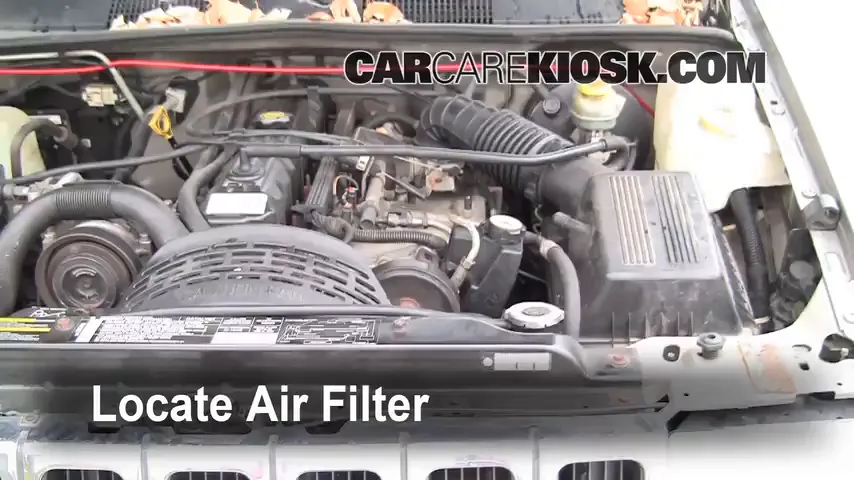 1998 Jeep Grand Cherokee TSi 4.0L 6 Cyl. Filtro de aire (motor) Cambio